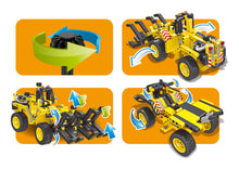 Load image into Gallery viewer, Bulldozer, 2 in 1 3d flexible plastic building blocks for boys