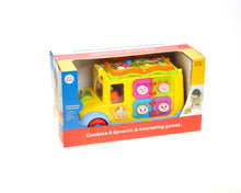 Load image into Gallery viewer, Interactive School Bus Toy With Flashing Lights &amp; Sounds