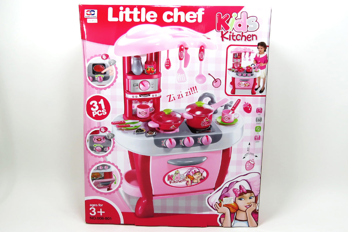 Deluxe Kitchen Appliance Cooking Play Set with Lights & Sound