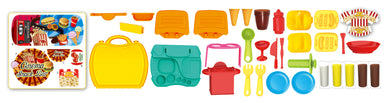 Portable Snack Bar Playset W- 35 Pieces