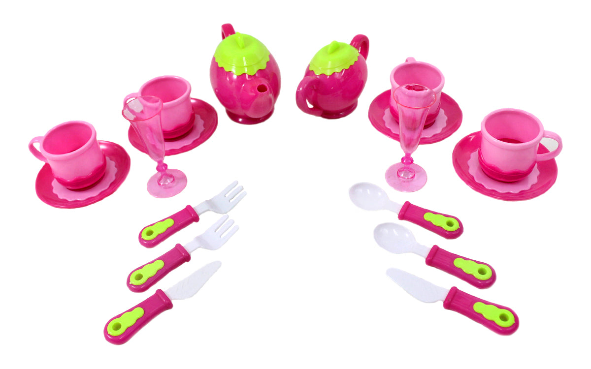 Deluxe Pink Tea Set