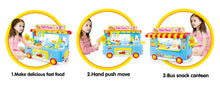 Load image into Gallery viewer, Fast Food Bus Kitchen Play Set Toy 29pcs Blue