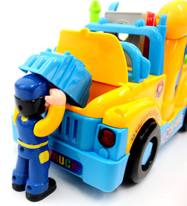 Fun Building Multifunctional Take Apart Toy Tool Truck with Electric Drill and Tools for Kids