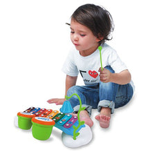 Load image into Gallery viewer, 15&quot; Rainbow Xylophone Piano Bridge for Kids With Ringing Bell and Drums