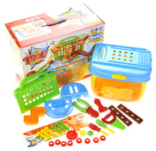 Load image into Gallery viewer, Kids Tool Box Pretend Playset with Sound &amp; Lights Compact Portable