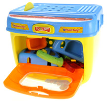 Load image into Gallery viewer, Kids Tool Box Pretend Playset with Sound &amp; Lights Compact Portable