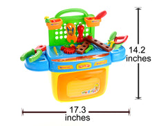 Load image into Gallery viewer, Kids Tool Box Pretend Playset with Sound &amp; Lights Compact Portable