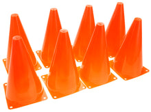 Load image into Gallery viewer, Set of 8 Soccer Field Safety Traffic Cone Markers, 9-inch (Sports Ball Included)