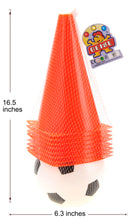 Load image into Gallery viewer, Set of 8 Soccer Field Safety Traffic Cone Markers, 9-inch (Sports Ball Included)