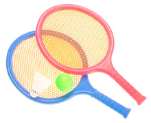 Load image into Gallery viewer, Badminton And Tennis Play Set With Easy To Grip Colorful Rackets