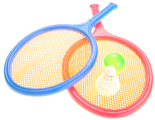 Load image into Gallery viewer, Badminton And Tennis Play Set With Easy To Grip Colorful Rackets