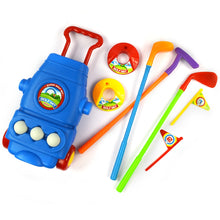 Load image into Gallery viewer, Deluxe Golf Set For Kids Comes With 3 Golf Clubs, 3 Balls, And 2 Practice Holes