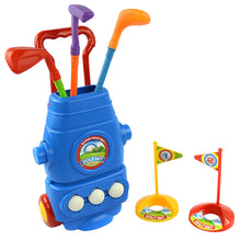 Load image into Gallery viewer, Deluxe Golf Set For Kids Comes With 3 Golf Clubs, 3 Balls, And 2 Practice Holes