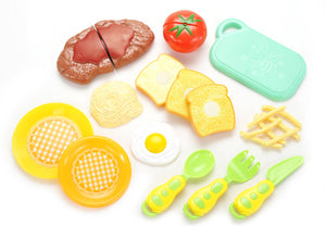 Kitchen Fun Steak and Egg Dinner Cutting Food Playset