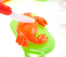 Load image into Gallery viewer, Kitchen Fun Seafood Hot Pot Dinner Cutting Food Playset for Kids with Egg and Vegetable