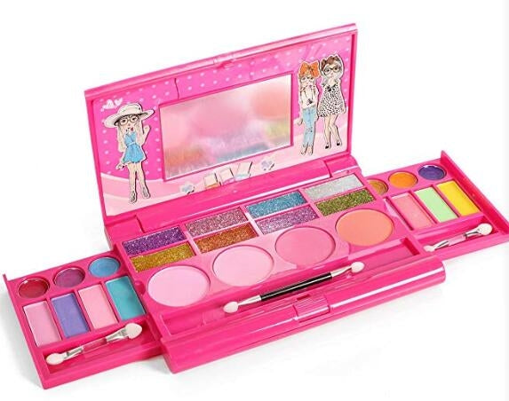 Princess Girl's  Deluxe Makeup Palette with mirror  -All in one