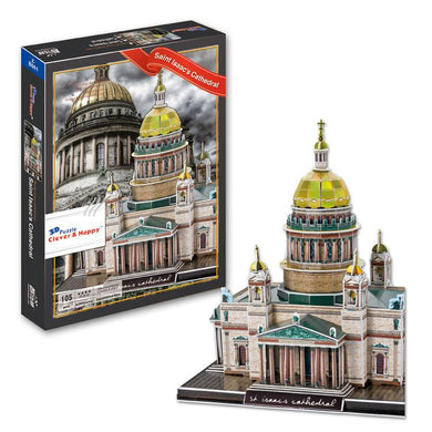 Saint Isaacs Cathedral 3D Puzzle. St. Petersburg Russia (105 pcs)