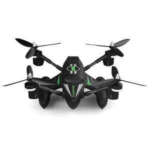 Triphibian RC Quadcopter, 2.4Ghz Land Air And Sea Drone (Black)