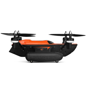 Triphibian RC Quadcopter, 2.4Ghz Land Air And Sea Drone (Orange)