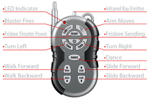 10" RC Robot Fires Discs, Dance, and Talk