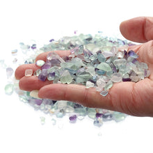 Load image into Gallery viewer, Fluorite Tumbled Chips Stone (1 Pound)