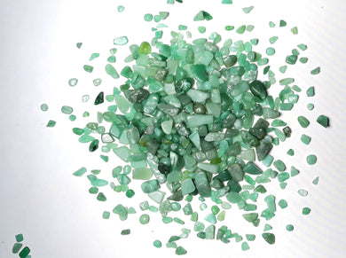 Green Aveturine Tumbled Chips Stone (1 Pound)