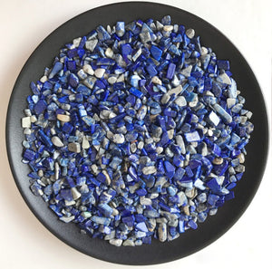 Lapis Lazuli Tumbled Chips Stone (1 Pound)