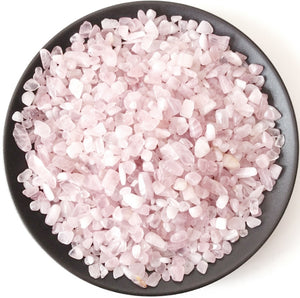 Rose Quartz Tumbled Chips Stone (1 Pound)