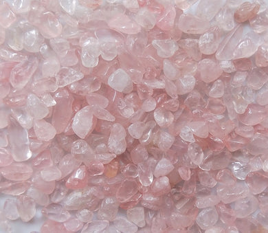 Rose Quartz Tumbled Chips Stone (1 Pound)