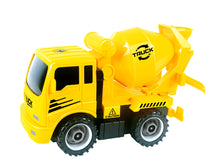 Load image into Gallery viewer, Take-A-Part Construction Truck with 4 Different Forms; Dump Truck, Crane, Cement Mixer, Excavator