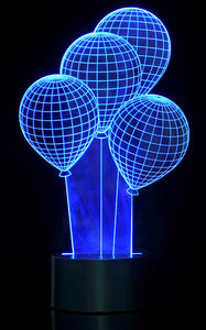 Optical Illusion 3D Balloons Lighting