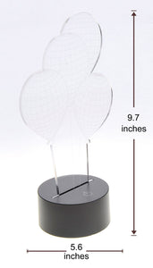 Optical Illusion 3D Balloons Lighting