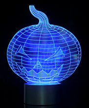 Load image into Gallery viewer, Optical Illusion 3D Pumpkin Jack-O&#39;-Lantern Light