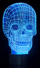 Load image into Gallery viewer, Optical Illusion 3D Skull Light