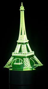 Optical Illusion 3D Eifel Tower Lighting