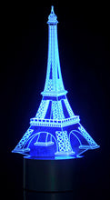 Load image into Gallery viewer, Optical Illusion 3D Eifel Tower Lighting