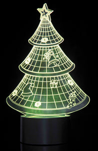 Optical Illusion 3D Christmas Tree Lighting