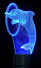 Load image into Gallery viewer, Optical Illusion 3D Dolphin Lighting