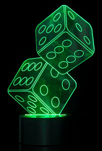 Optical Illusion 3D Dice Lighting