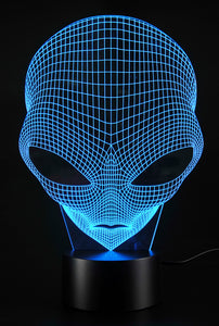 3D Lamp USB Power 7 Colors Amazing Optical Illusion 3D Grow LED Lamp Alien Shapes