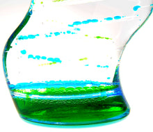 Load image into Gallery viewer, Liquid Motion Bubbler Blue Green