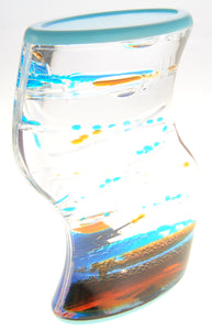 Liquid Motion Bubbler Blue Orange