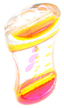 Load image into Gallery viewer, Liquid Motion Bubbler Yellow Pink