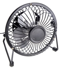 Load image into Gallery viewer, Portable Metal USB Mini Table Fan - Black