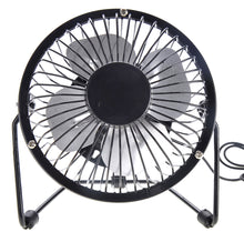 Load image into Gallery viewer, Portable Metal USB Mini Table Fan - Black