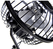 Load image into Gallery viewer, Portable Metal USB Mini Table Fan - Black