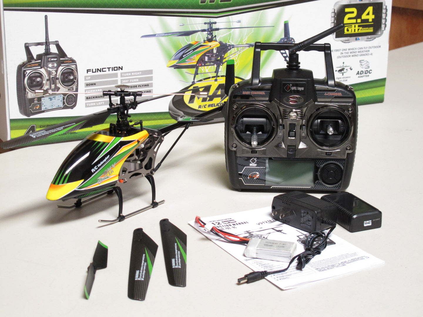 Gyro remote store control helicopter