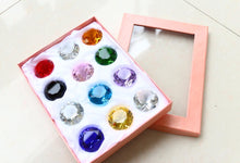 Load image into Gallery viewer, 12 Diamond shaped crystal gems and Treasure