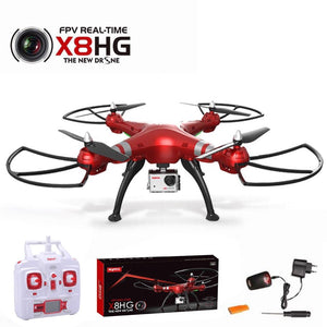 Syma X8HG New Altitude Hold Mode Headless RC Quadcopter with 8MP Camera-Red