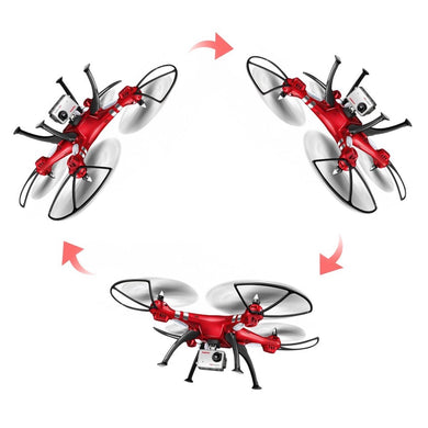 Syma X8HG New Altitude Hold Mode Headless RC Quadcopter with 8MP Camera-Red